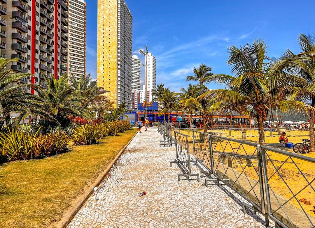 Otimo Loft Pe Na Areia Na Praia Da Guilhermina Sp Apartamento Praia Grande  Exterior foto
