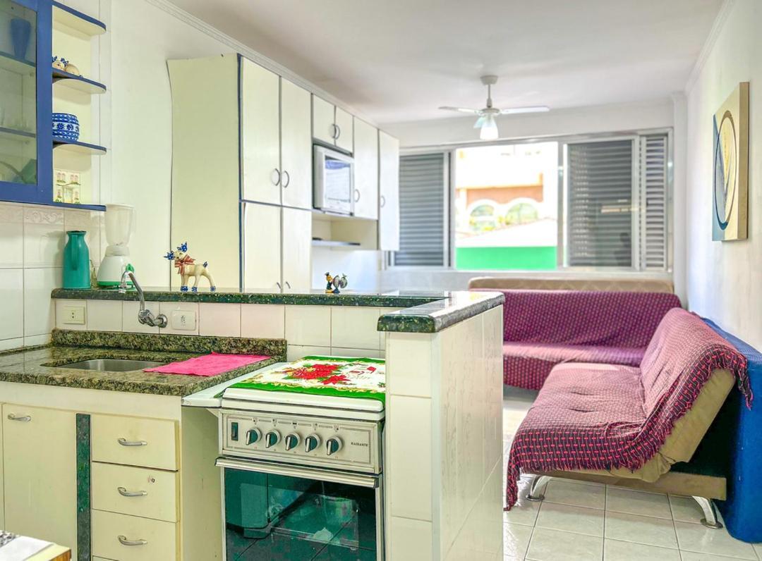 Otimo Loft Pe Na Areia Na Praia Da Guilhermina Sp Apartamento Praia Grande  Exterior foto