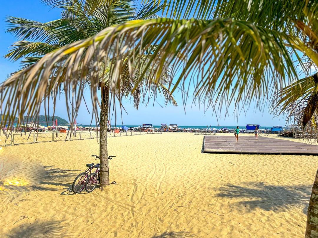 Otimo Loft Pe Na Areia Na Praia Da Guilhermina Sp Apartamento Praia Grande  Exterior foto